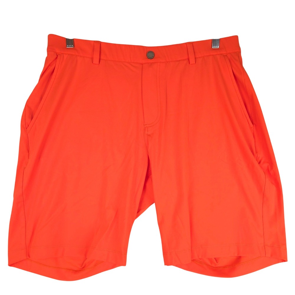 Redvanly Hanover Mens XL Orange Performance Golf Shorts Stretch Active